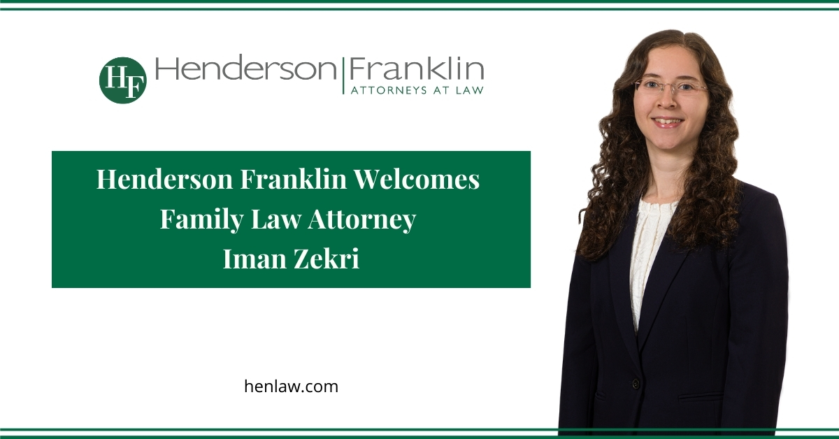 Henderson Franklin Welcomes FGCU And University Of Florida Law Graduate ...